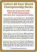 2002 World Championships Ad [World Championship Decks 2002] - Destination Retro