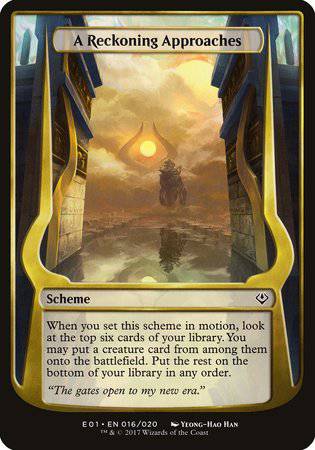 A Reckoning Approaches (Archenemy: Nicol Bolas) [Archenemy: Nicol Bolas Schemes] - Destination Retro