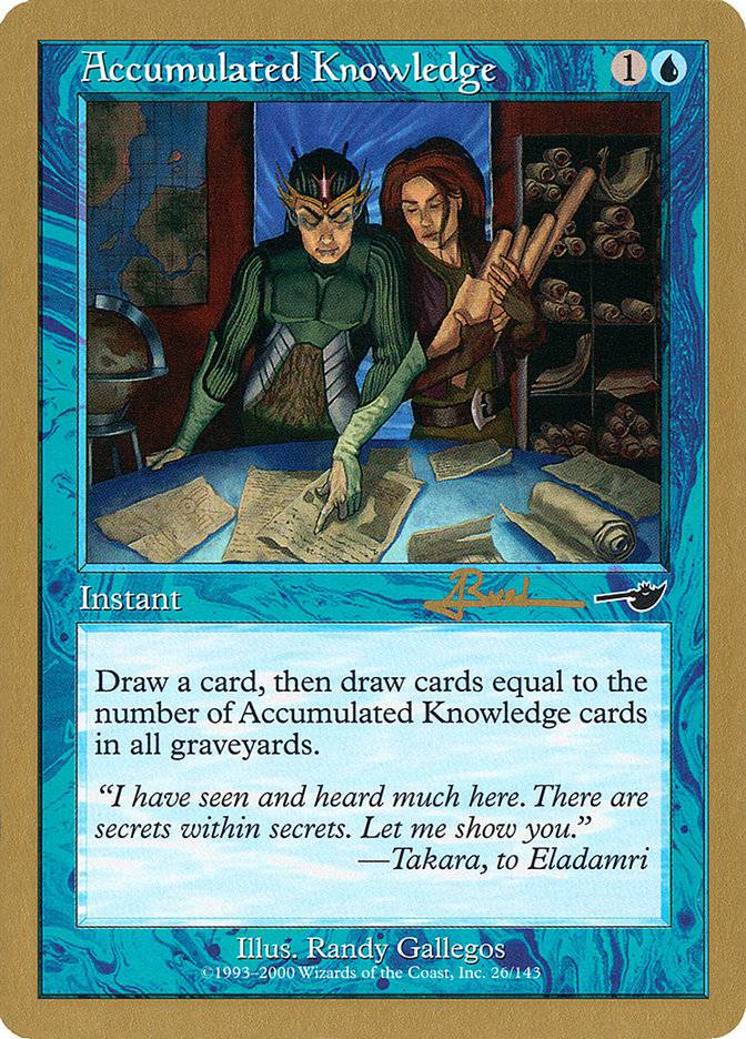 Accumulated Knowledge (Antoine Ruel) [World Championship Decks 2001] - Destination Retro