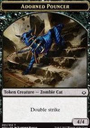 Adorned Pouncer // Warrior Double-sided Token [Hour of Devastation Tokens] - Destination Retro