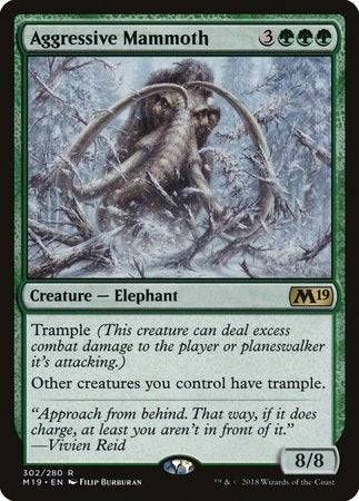 Aggressive Mammoth [Core Set 2019] - Destination Retro