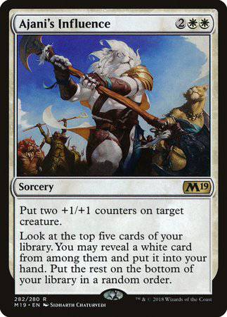 Ajani's Influence [Core Set 2019] - Destination Retro