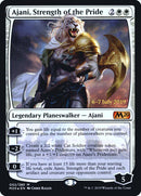Ajani, Strength of the Pride  [Core Set 2020 Prerelease Promos] - Destination Retro
