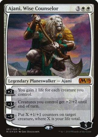 Ajani, Wise Counselor [Core Set 2019] - Destination Retro