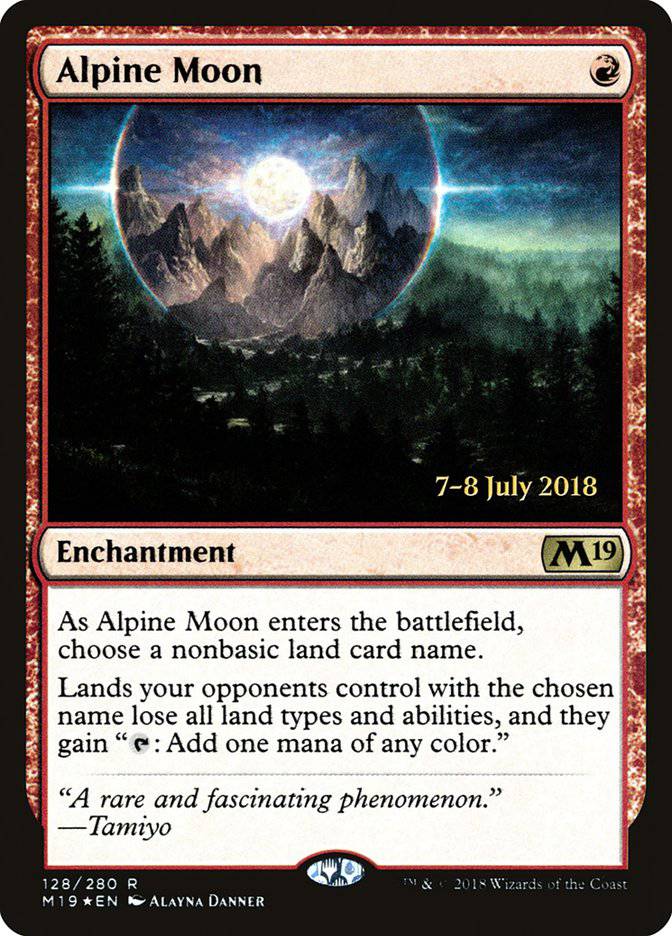 Alpine Moon  [Core Set 2019 Prerelease Promos] - Destination Retro
