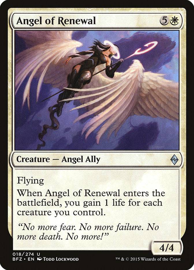 Angel of Renewal [Battle for Zendikar] - Destination Retro