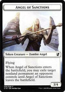 Angel of Sanctions // Horror Double-sided Token [Commander 2019 Tokens] - Destination Retro