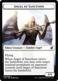 Angel of Sanctions // Horror Double-sided Token [Commander 2019 Tokens] - Destination Retro
