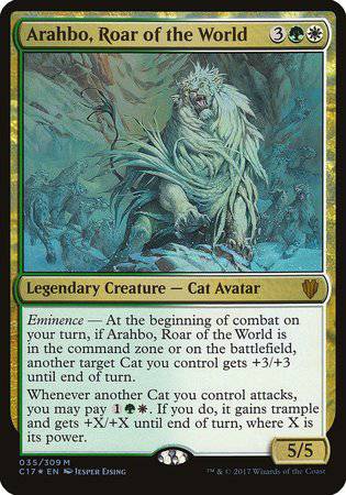 Arahbo, Roar of the World (Commander 2017) [Commander 2017 Oversized] - Destination Retro
