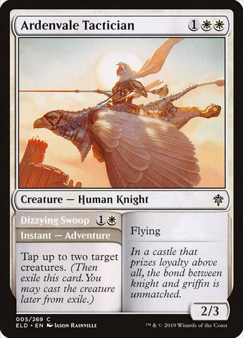 Ardenvale Tactician // Dizzying Swoop [Throne of Eldraine] - Destination Retro