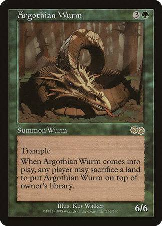 Argothian Wurm [Urza's Saga] - Destination Retro