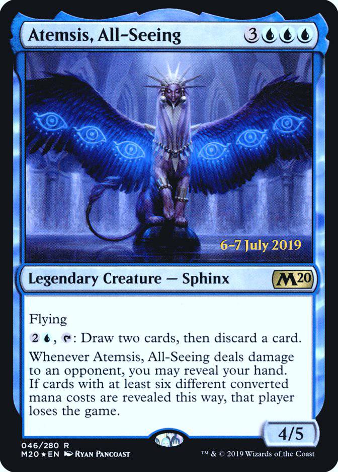 Atemsis, All-Seeing  [Core Set 2020 Prerelease Promos] - Destination Retro