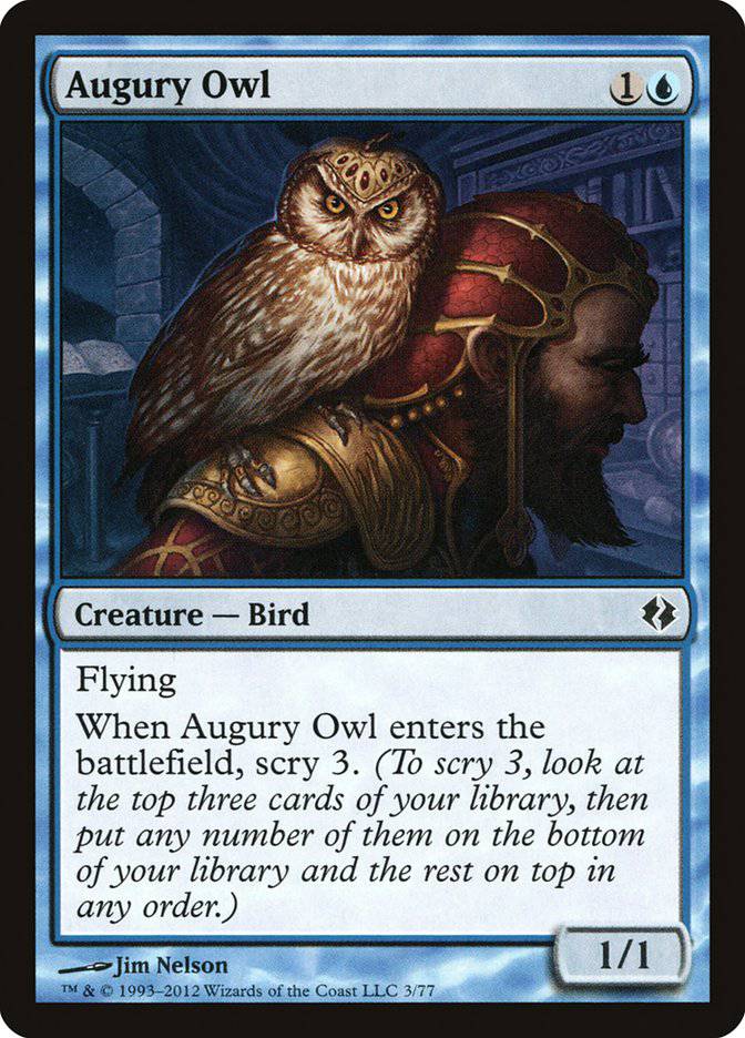 Augury Owl [Duel Decks: Venser vs. Koth] - Destination Retro
