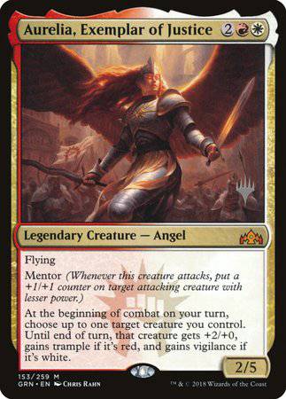 Aurelia, Exemplar of Justice [Guilds of Ravnica Promos] - Destination Retro