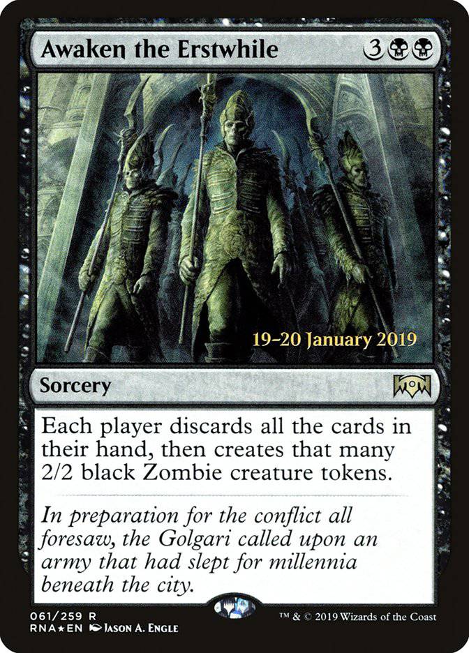 Awaken the Erstwhile [Ravnica Allegiance Prerelease Promos] - Destination Retro