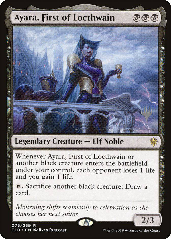 Ayara, First of Locthwain (Promo Pack) [Throne of Eldraine Promos] - Destination Retro