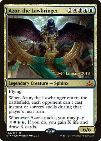Azor, the Lawbringer [Rivals of Ixalan Promos] - Destination Retro