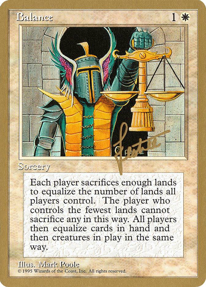 Balance (Bertrand Lestree) [Pro Tour Collector Set] - Destination Retro
