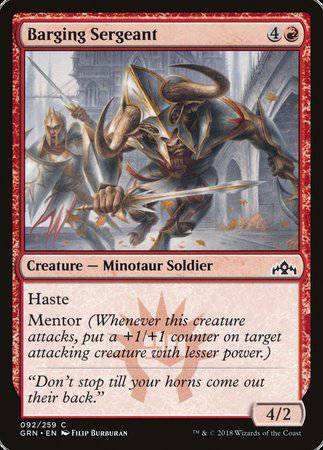Barging Sergeant [Guilds of Ravnica] - Destination Retro