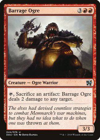 Barrage Ogre [Duel Decks: Elves vs. Inventors] - Destination Retro