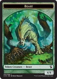 Beast (013) // Plant Double-sided Token [Commander 2018 Tokens] - Destination Retro