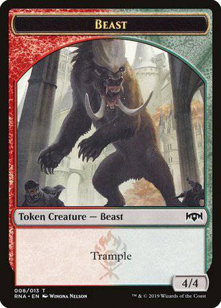 Beast Token [Ravnica Allegiance Tokens] - Destination Retro