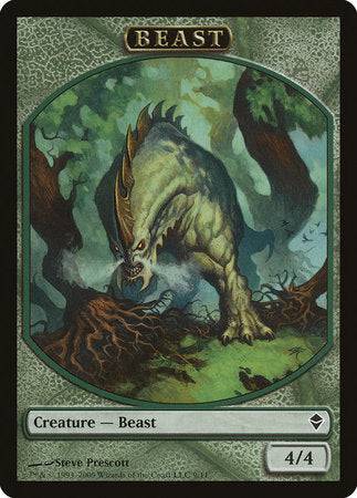 Beast Token [Zendikar Tokens] - Destination Retro