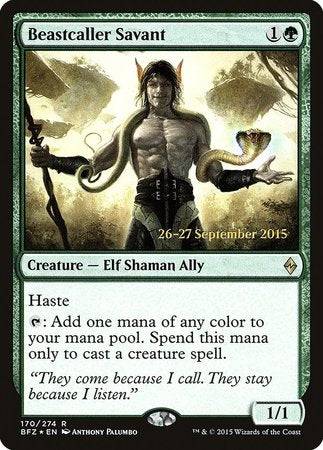 Beastcaller Savant [Battle for Zendikar Promos] - Destination Retro
