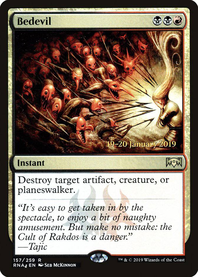 Bedevil [Ravnica Allegiance Prerelease Promos] - Destination Retro