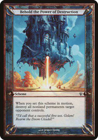 Behold the Power of Destruction (Archenemy) [Archenemy Schemes] - Destination Retro