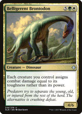 Belligerent Brontodon [Ixalan] - Destination Retro