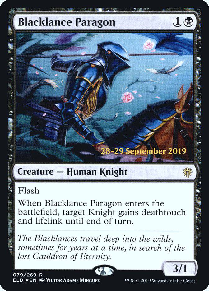 Blacklance Paragon  [Throne of Eldraine Prerelease Promos] - Destination Retro