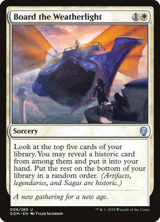Board the Weatherlight [Dominaria] - Destination Retro