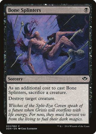 Bone Splinters [Duel Decks: Speed vs. Cunning] - Destination Retro