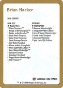 Brian Hacker Decklist [World Championship Decks 1998] - Destination Retro