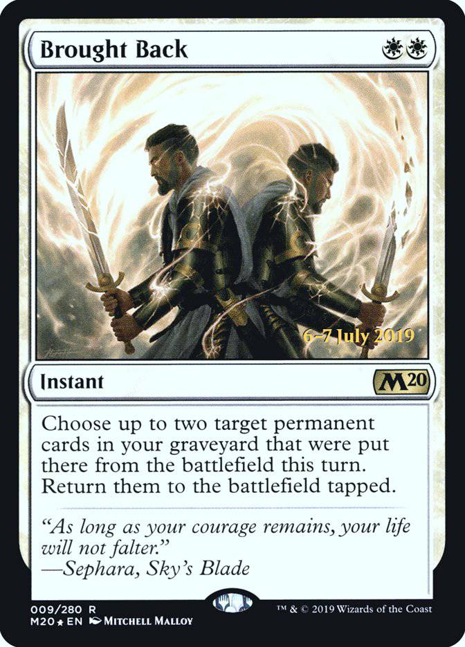 Brought Back  [Core Set 2020 Prerelease Promos] - Destination Retro