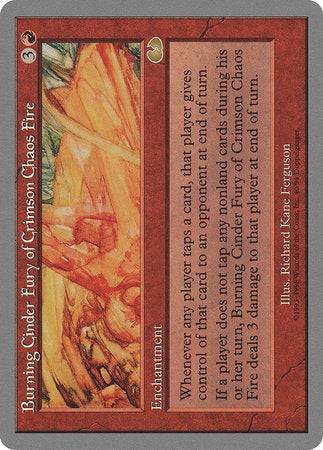 Burning Cinder Fury of Crimson Chaos Fire [Unglued] - Destination Retro