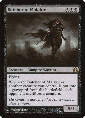 Butcher of Malakir [Commander 2011] - Destination Retro