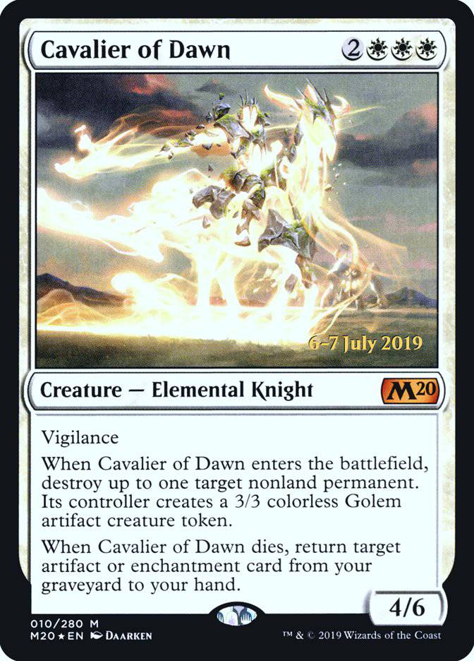 Cavalier of Dawn  [Core Set 2020 Prerelease Promos] - Destination Retro