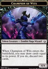 Champion of Wits // Warrior Double-sided Token [Hour of Devastation Tokens] - Destination Retro