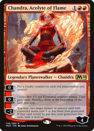 Chandra, Acolyte of Flame [Core Set 2020 Promos] - Destination Retro