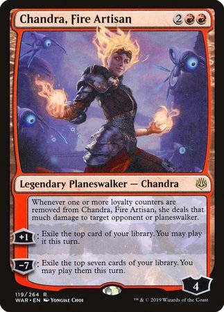 Chandra, Fire Artisan [War of the Spark] - Destination Retro