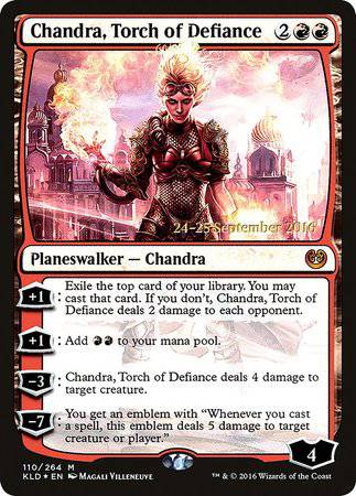 Chandra, Torch of Defiance [Kaladesh Promos] - Destination Retro