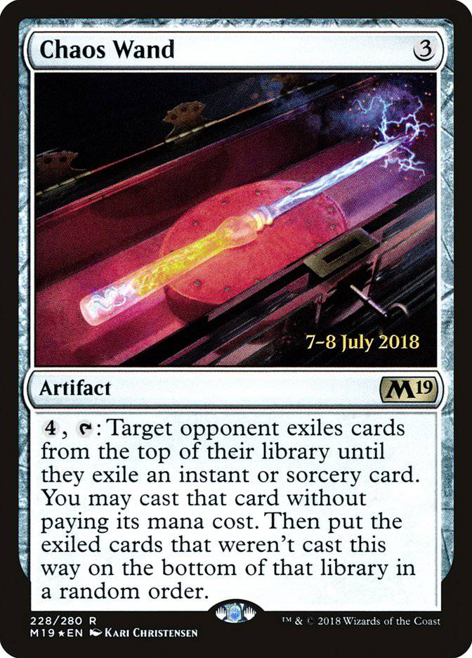 Chaos Wand  [Core Set 2019 Prerelease Promos] - Destination Retro