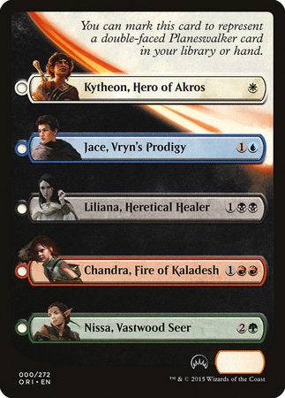 Checklist Card - Magic Origins (Planeswalker) [Magic Origins Tokens] - Destination Retro