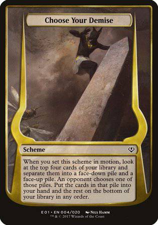 Choose Your Demise (Archenemy: Nicol Bolas) [Archenemy: Nicol Bolas Schemes] - Destination Retro