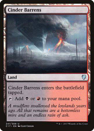 Cinder Barrens [Commander 2017] - Destination Retro