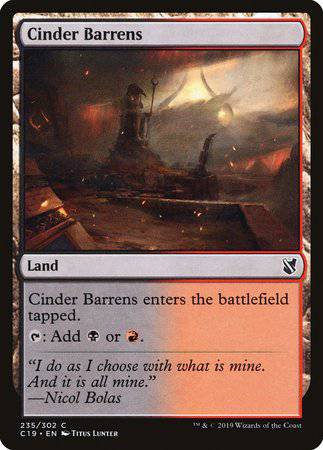 Cinder Barrens [Commander 2019] - Destination Retro