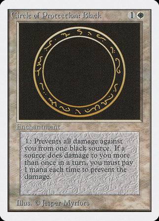 Circle of Protection: Black [Unlimited Edition] - Destination Retro