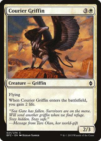 Courier Griffin [Battle for Zendikar] - Destination Retro